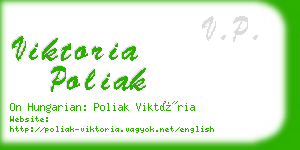 viktoria poliak business card